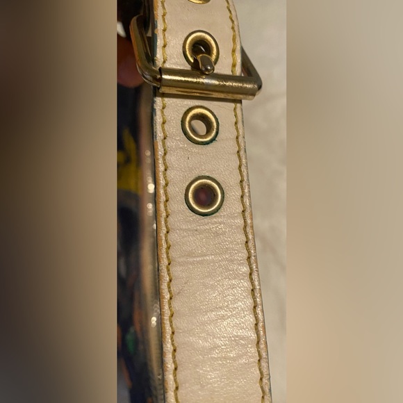 Dooney & Bourke - VINTAGE Y2K Denim Graffiti Paint Splatter Purse - Picture 5 of 14